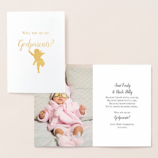 Werden Sie mein Foto für meine Eltern sein? Folienkarte (Anzeige)