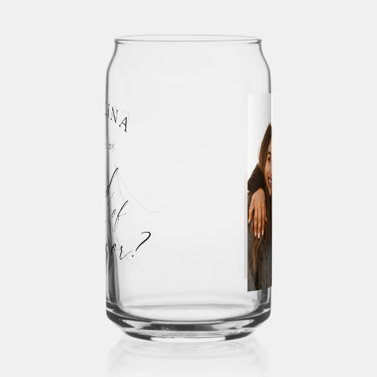 Werden Sie mein Foto für Trauzeugin sein Dosenglas (Links)