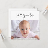 Werden Sie mein Foto "My GodParent" sein? Karte (Vorderseite/Rückseite Beispiel)