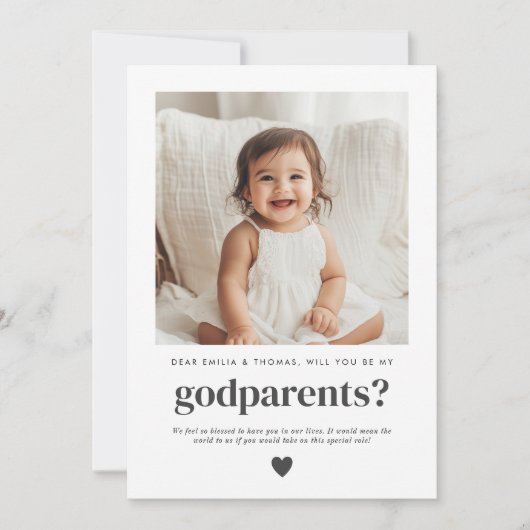 Werden Sie mein Foto sein? Einladung (Vorderseite)