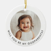 Werden Sie mein Foto sein? Keramik Ornament (Vorne)