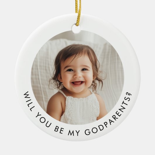 Werden Sie mein Foto sein? Keramik Ornament (Vorne)