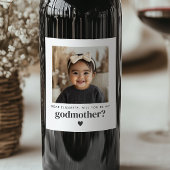 Werden Sie mein Foto sein? Weinetikett