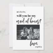 Werden Sie mein Foto zur Trauzeugin sein? Einladung (Vorderseite)