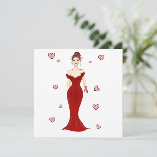 Werden Sie mein gf sein, Abbildung? Karte (Stehend Vorderseite)