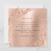 Werden Sie mein Glitzer in Bridesmaid sein, Wreath Einladung (Rückseite)