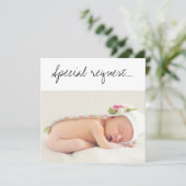 Werden Sie mein "God Parents Baby" mit Hut sein? Karte (Stehend Vorderseite)