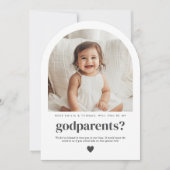 Werden Sie mein Godeltern-Foto-Vorschlag? Einladung (Vorderseite)