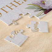 Werden Sie mein Godmatervorschlag Burgundy Peonies Puzzle (Seite)