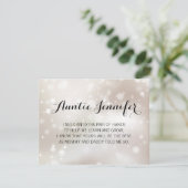 Werden Sie mein GodMutter Vorschlag Gold und Stars Einladung (Stehend Vorderseite)