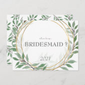 Werden Sie mein Hochzeitskartentuch sein? Postkarte (Vorne/Hinten)