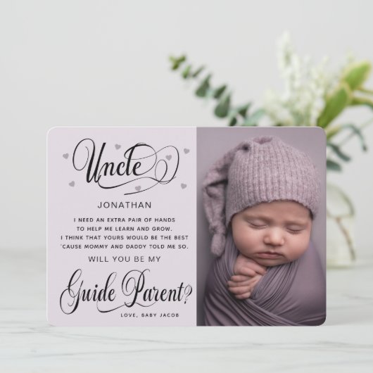 Werden Sie mein Leitfaden Eltern-Foto? (Stehend Vorderseite)