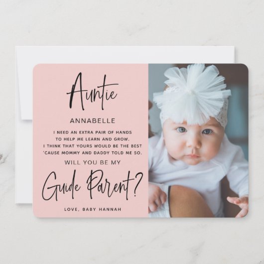 Werden Sie mein Leitfaden Eltern-Foto? (Vorderseite)