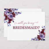 Werden Sie mein Mädchen sein, das Lila Flora hat? Postkarte (Vorne/Hinten)