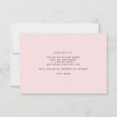 Werden Sie mein Matron der Honorarvorschlage-Karte Einladung (Rückseite)