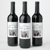 Werden Sie mein "Matron of Ehre"-Vorschlag maßgesc Weinetikett (Flaschen)