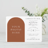 Werden Sie mein "Matron of Honey Foto"-Vorschlagsk Einladung (Stehend Vorderseite)