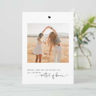 Werden Sie mein "Matron of Honey Foto"-Vorschlagsk Einladung