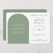 Werden Sie mein "Matron of Honey Foto"-Vorschlagsk Einladung (Vorne/Hinten)