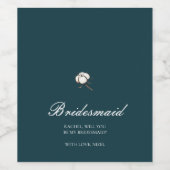 Werden Sie mein Minimalistischer Vorschlag von Bri Weinetikett (Einzelnes Label)