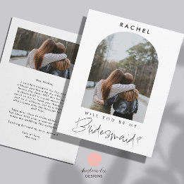 Werden Sie mein Minimalistisches Foto von Bridesma