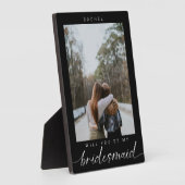 Werden Sie mein Minimalistisches schwarzes Foto in Fotoplatte (Seite)