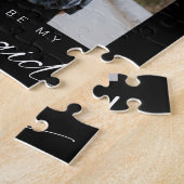 Werden Sie mein Minimalistisches schwarzes Foto in Puzzle (Seite)