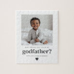Werden Sie mein Pate-Foto sein? Puzzle<br><div class="desc">Sie suchen einen süßen und sinnvollen Weg, um einen geliebten Menschen fragen, um der Godvater Ihres Babys zu sein? Dieses moderne Rätsel macht einen lustigen Weg, die Frage zu Pop! Egal, ob Sie ein Familienmitglied oder nahe Freunde gefragt haben, diese Vorlage hilft Ihnen dabei, einen herzlichen Moment zu schaffen, den...</div>