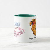 Werden Sie mein Pawentine sein? Valentine vom Hund Tasse (Zentrum)