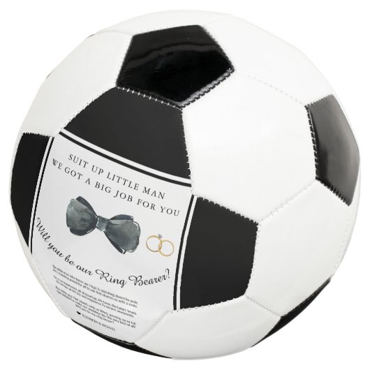 Werden Sie mein "Ring Bearer"-Vorschlag sein? Fußball (Dreiviertel)