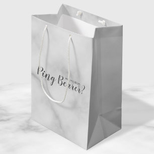 Werden Sie mein Ringträger sein? Elegant Marble Sc Mittlere Geschenktüte