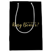 Werden Sie mein Ringträger sein? Neuer Vorschlag Mittlere Geschenktüte (Vorderseite)