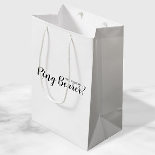 Werden Sie mein Ringträger sein? Neuer Vorschlag Mittlere Geschenktüte