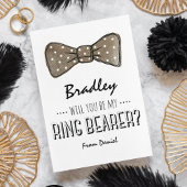 Werden Sie mein Ringträger sein? | Rustikale Hochz Einladung