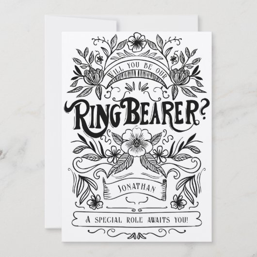 Werden Sie mein Rufträger sein? Einladung (Vorderseite)