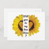 Werden Sie mein Sonnenschein sein? Postkarte (Vorne/Hinten)