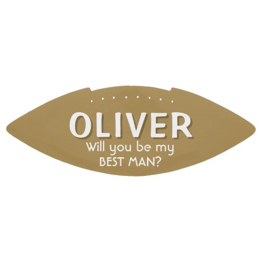Werden Sie mein Trauzeuge Individuelle Name Footba Football (Panel)