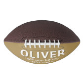 Werden Sie mein Trauzeuge Individuelle Name Footba Football (Vorderseite)