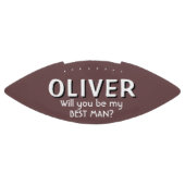 Werden Sie mein Trauzeuge Individuelle Name Footba Football (Panel)