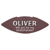 Werden Sie mein Trauzeuge Individuelle Name Footba Football (Panel)