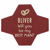 Werden Sie mein Trauzeuge Individuelle Name Footba Fußball (Flach)