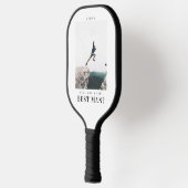 Werden Sie mein Trauzeuge Minimalistisches Foto Mo Pickleball Schläger (Links)