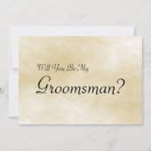 Werden Sie mein Trauzeuge mit einer Einladung zur (Vorderseite)