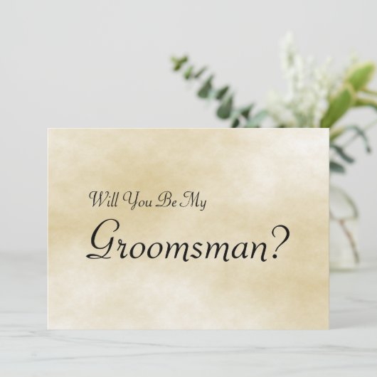 Werden Sie mein Trauzeuge mit einer Einladung zur  (Stehend Vorderseite)