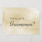 Werden Sie mein Trauzeuge mit einer Einladung zur  (Vorne/Hinten)