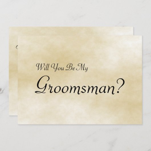 Werden Sie mein Trauzeuge mit einer Einladung zur (Vorne/Hinten)