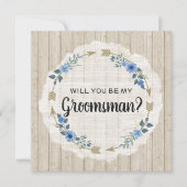 Werden Sie mein Trauzeuge rustikale Boho-Pfeile se Einladung (Vorderseite)