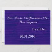 Werden Sie mein Trauzeuge Schwarz und Weiß Krawatt Einladung (Rückseite)