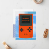 Werden Sie mein Trauzeuge sein, der ein elektronis Mitteilungskarte (Vorderseite/Rückseite Beispiel)