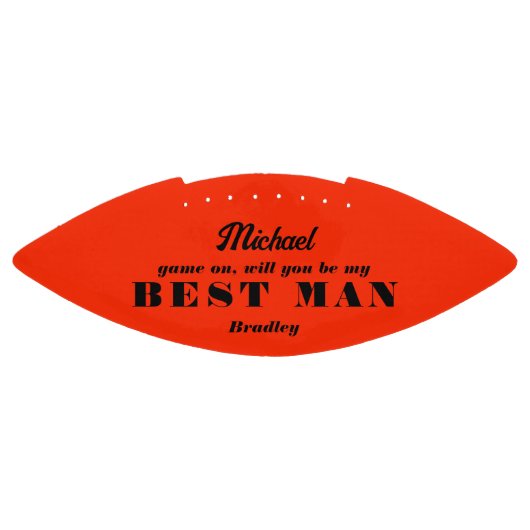 Werden Sie mein TRAUZEUGE sein, der einen Personal Football (Panel)